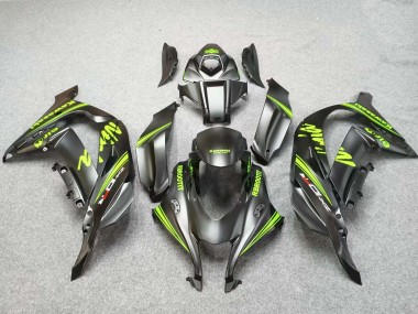 Affordable 2016-2020 Kawasaki ZX10R Motorcycle Fairings - Matte Black Green Australia