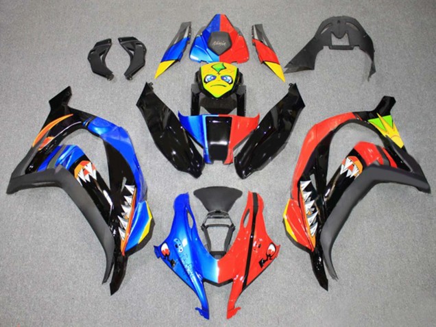 2016-2020 Kawasaki ZX10R Motorcycle Fairings - Blue Red Yellow Black Shark Australia