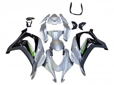 Affordable 2016-2020 Kawasaki ZX10R Motorcycle Fairing - Silver Green Black Australia