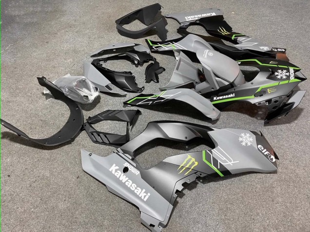 2021-2025 Kawasaki ZX10R Motorcycle Fairings - Grey Matte Black Green White Elf Snow Monster Australia