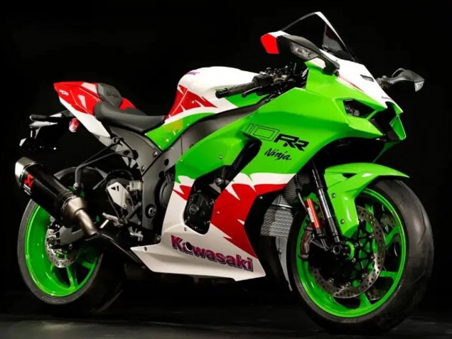 2021-2025 Kawasaki ZX10R Motorcycle Fairings - White Green Red Australia