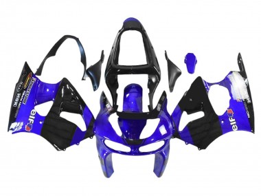 Affordable 1998-1999 Kawasaki ZX6R Motorcycle Fairings - Blue Glossy Black Elf Bridgestone Australia