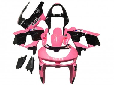 Affordable 1998-1999 Kawasaki ZX6R Motorcycle Fairings - Pink Glossy Black Elf Bridgestone Australia