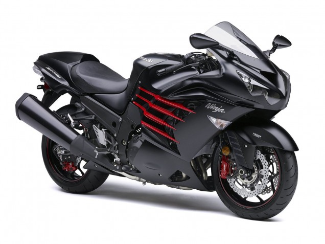 2012-2024 Kawasaki ZX14R ZZR1400 Motorcycle Fairings - Matte Black Red White Ninja Australia