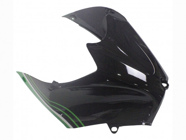2012-2024 Kawasaki ZX14R ZZR1400 Motorcycle Fairings - Green Glossy Black Stripe Australia