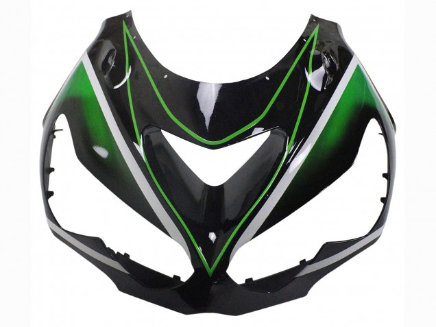 2012-2024 Kawasaki ZX14R ZZR1400 Motorcycle Fairings - Green Glossy Black Stripe Australia