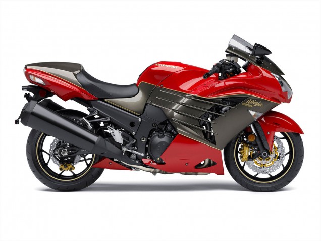 2012-2024 Kawasaki ZX14R ZZR1400 Motorcycle Fairings - Red Matte Black Gold Ninja Australia