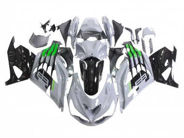 Affordable 2012-2024 Kawasaki ZX14R ZZR1400 Motorcycle Fairings - Grey Green Black Australia