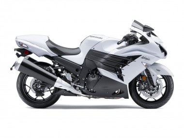 Affordable 2012-2024 Kawasaki ZX14R ZZR1400 Motorcycle Fairings - White Matte Black Australia