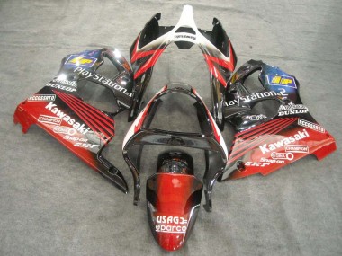 Affordable 2000-2002 Kawasaki ZX6R Motorcycle Fairings - White Red Black PlayStation 2 Australia