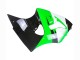 1998-1999 Kawasaki ZX6R Motorcycle Fairings - Green White Glossy Black Australia