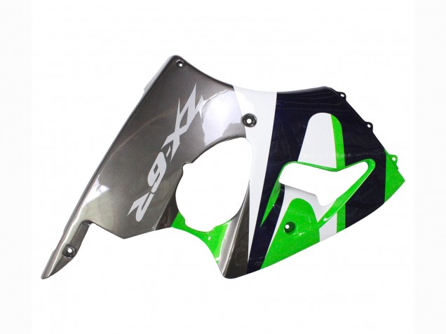 1998-1999 Kawasaki ZX6R Motorcycle Fairings - Green White Dark Blue Silver Australia