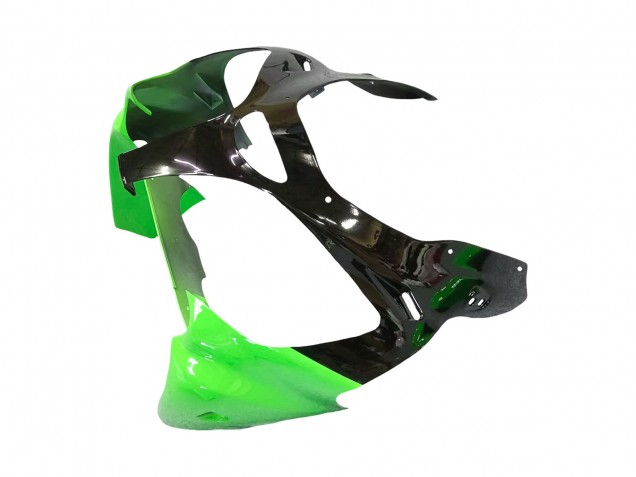 2000-2002 Kawasaki ZX6R Motorcycle Fairings - Green White Black Australia