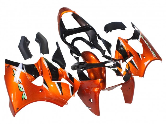 2000-2002 Kawasaki ZX6R Motorcycle Fairings - Orange Black Australia