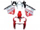 2000-2002 Kawasaki ZX6R Motorcycle Fairings - White Red Black Australia
