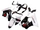 2000-2002 Kawasaki ZX6R Motorcycle Fairings - White Black Red Monster Australia