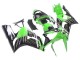 2003-2004 Kawasaki ZX6R Motorcycle Fairings - Green White Black Australia