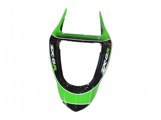2003-2004 Kawasaki ZX6R Motorcycle Fairings - Green White Black Australia