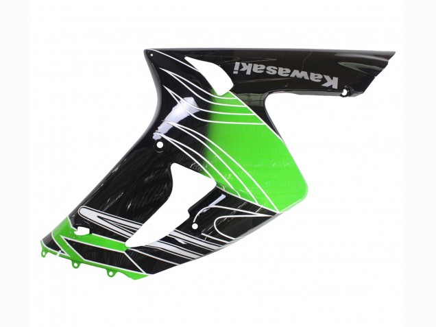 2003-2004 Kawasaki ZX6R Motorcycle Fairings - Green White Black Australia