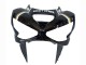2003-2004 Kawasaki ZX6R Motorcycle Fairings - Glossy Black White Motul Lucky Strike Australia
