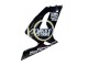2003-2004 Kawasaki ZX6R Motorcycle Fairings - Glossy Black White Motul Lucky Strike Australia