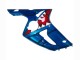 2003-2004 Kawasaki ZX6R Motorcycle Fairings - Blue White Red Shark Australia