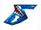 2003-2004 Kawasaki ZX6R Motorcycle Fairings - Blue White Red Shark Australia