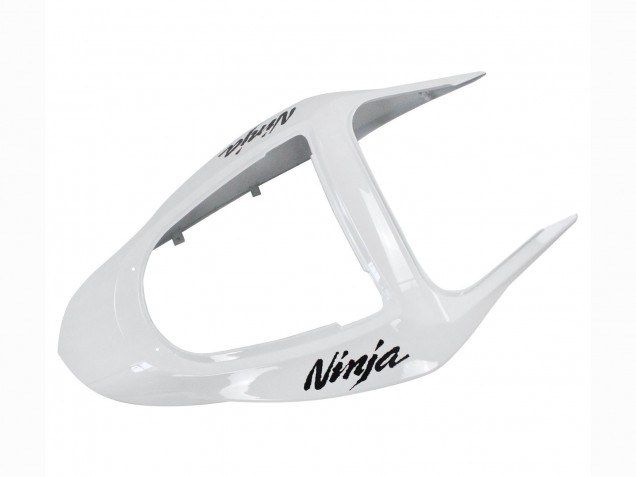 2003-2004 Kawasaki ZX6R Motorcycle Fairings - White Black Decals Australia