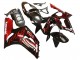 2003-2004 Kawasaki ZX6R Motorcycle Fairings - Glossy Black Red Flame Australia