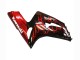 2003-2004 Kawasaki ZX6R Motorcycle Fairings - Glossy Black Red Flame Australia