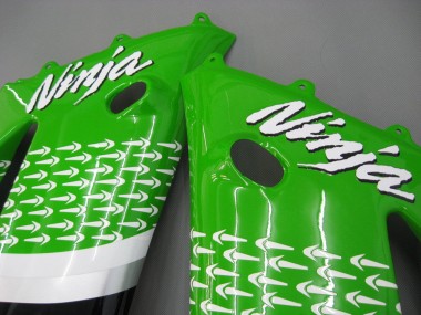 Affordable 2003-2004 Kawasaki ZX6R Motorcycle Fairings - Green White Black Elf Bridgestone Australia