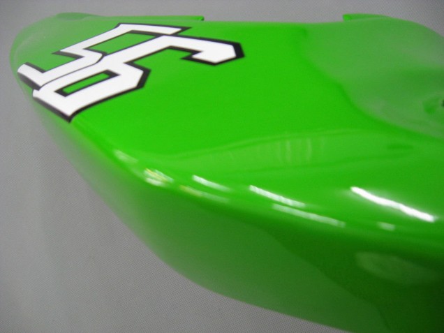 2003-2004 Kawasaki ZX6R Motorcycle Fairings - Green White Black Elf Bridgestone Australia