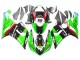 2005-2006 Kawasaki ZX6R Motorcycle Fairings - Green Red Black Elf 66 Australia