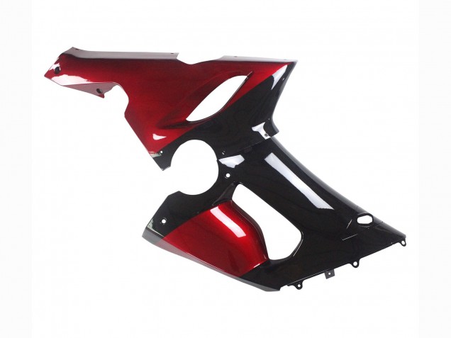 2005-2006 Kawasaki ZX6R Motorcycle Fairing - Red Glossy Black Australia
