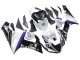 2005-2006 Kawasaki ZX6R Motorcycle Fairings - White Purple Black Rizoma Playboy DENSO Australia