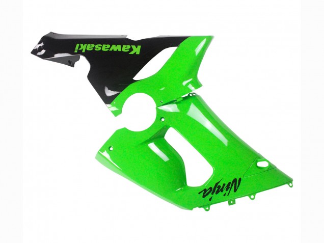 2005-2006 Kawasaki ZX6R Motorcycle Fairings - Green Black Ninja Australia
