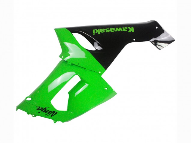 2005-2006 Kawasaki ZX6R Motorcycle Fairings - Green Black Ninja Australia