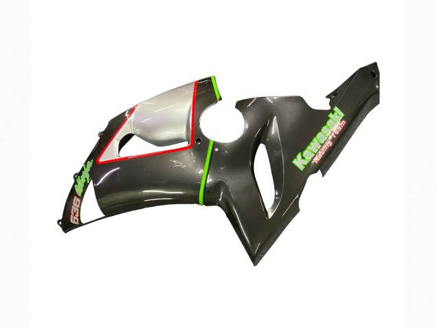 2005-2006 Kawasaki ZX6R Motorcycle Fairings - Black Silver Green Red K-26 Australia