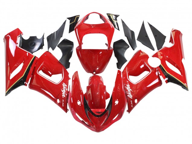 2005-2006 Kawasaki ZX6R Motorcycle Fairings - Red Yellow Black Australia