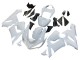 2005-2006 Kawasaki ZX6R Motorcycle Fairings - White Australia