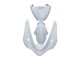 2005-2006 Kawasaki ZX6R Motorcycle Fairings - White Australia
