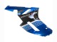 2007-2008 Kawasaki ZX6R Motorcycle Fairings - Black Blue Elf Australia