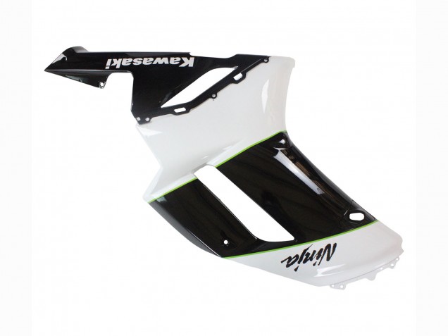 2007-2008 Kawasaki ZX6R Motorcycle Fairings - Black White Ninja Australia