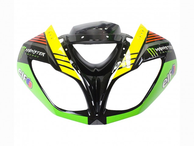2009-2012 Kawasaki ZX6R Motorcycle Fairings - Green Glossy Black Yellow White Red Elf Monster Australia
