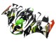 2009-2012 Kawasaki ZX6R Motorcycle Fairings - Green Glossy Black Yellow White Red Elf Monster Australia