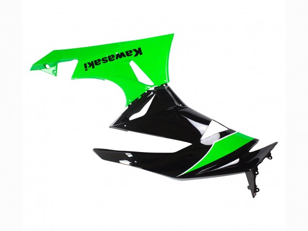 2009-2012 Kawasaki ZX6R Motorcycle Fairings - Green Glossy Black Australia