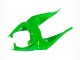 2009-2012 Kawasaki ZX6R Motorcycle Fairings - Green Glossy Black Australia