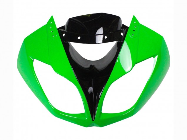 2009-2012 Kawasaki ZX6R Motorcycle Fairings - Green Glossy Black Australia