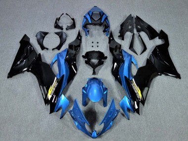 Affordable 2009-2012 Kawasaki ZX6R Motorcycle Fairings - Blue Glossy Black Yellow Australia