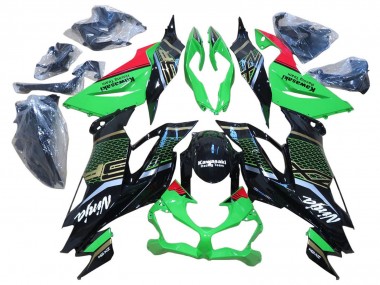Affordable 2009-2012 Kawasaki ZX6R Motorcycle Fairings - Red Glossy Black Honeycomb Australia
